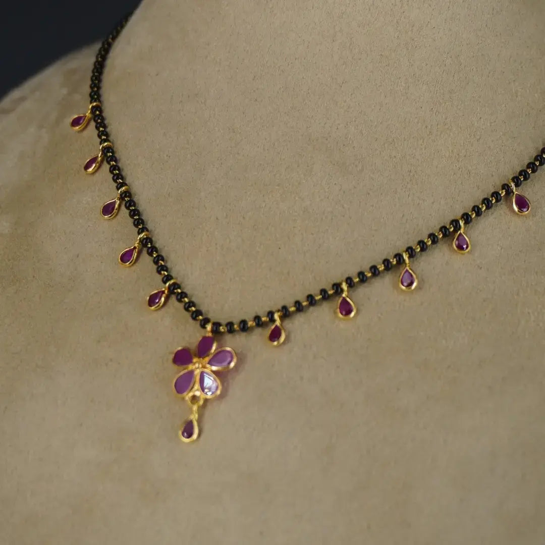 Pink Drops Mangalsutra Chain HK0389